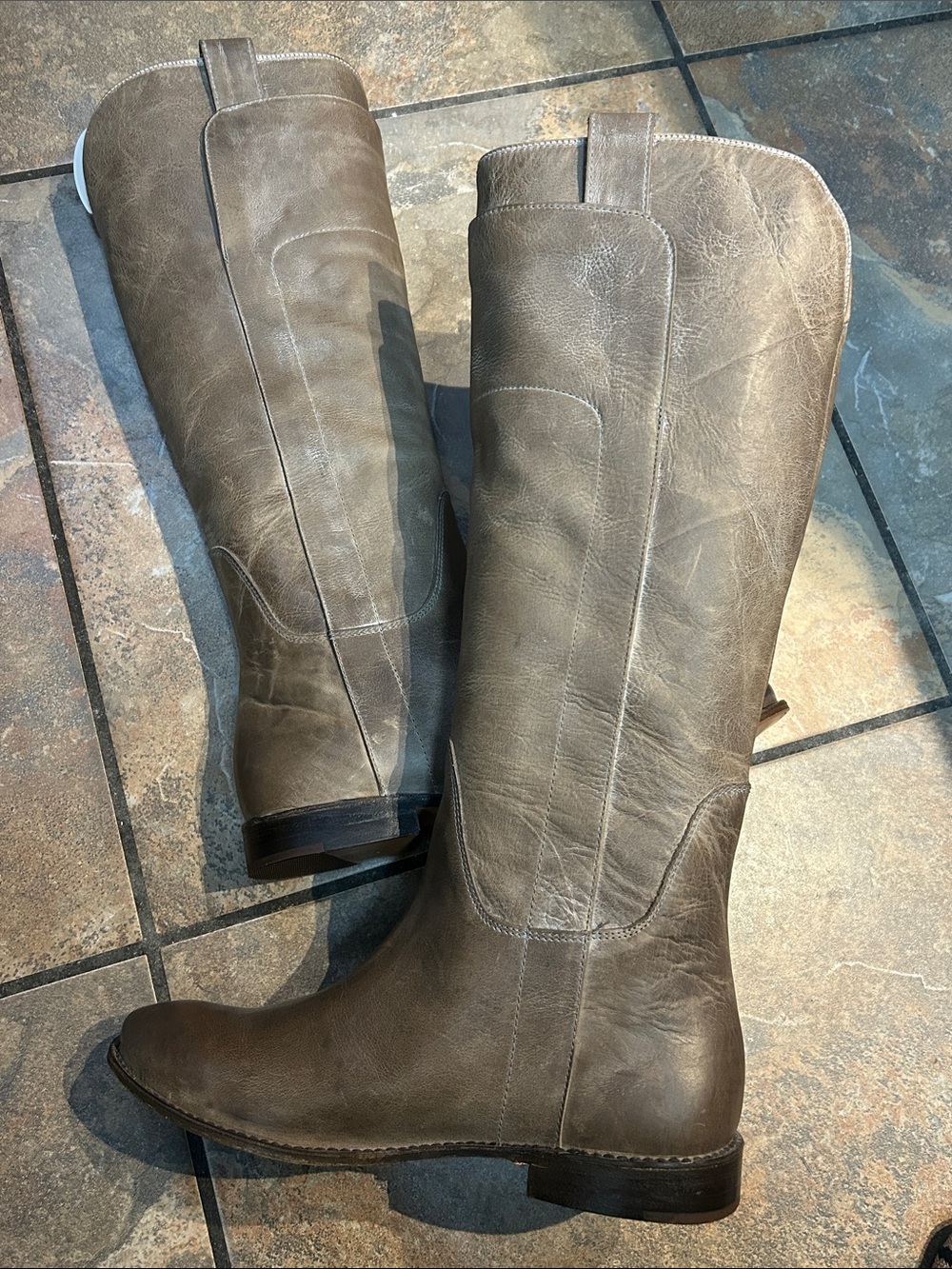 Frye Paige Tall riding Boot Taupe